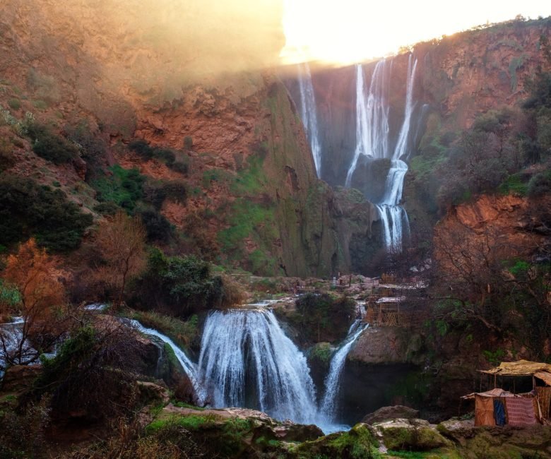 Berber village near Ouzoud waterfall in Morocco.