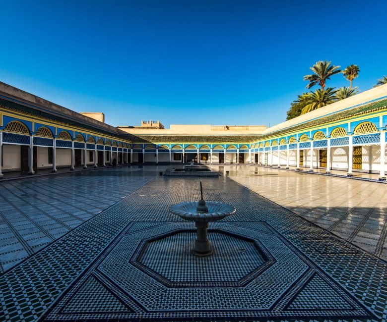 Fountain in Bahia Palace,Marrakesh,Morocco.